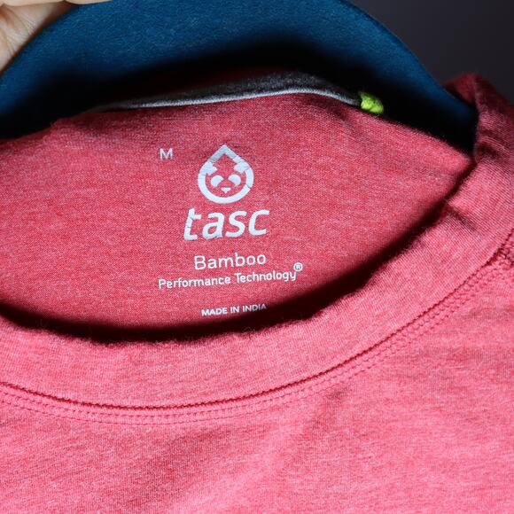 Tasc Performance Bamboo Long Sleeve Shirt Red Size M - Picture 3 of 4